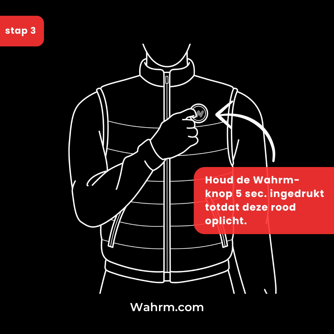 Infrarood verwarmde Bodywarmer Mannen - Zwart