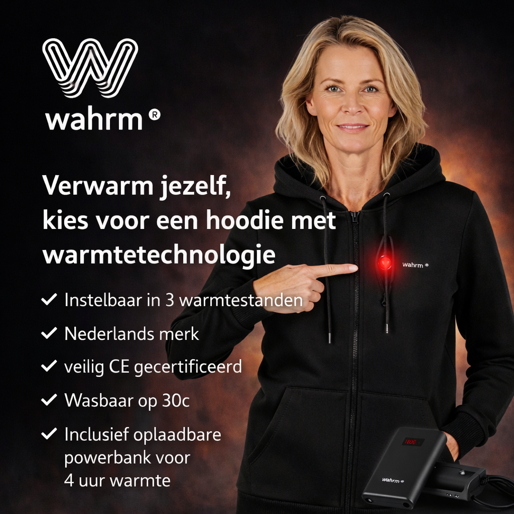 Infrarood Verwarmde Zipper Hoodie – Vrouwen