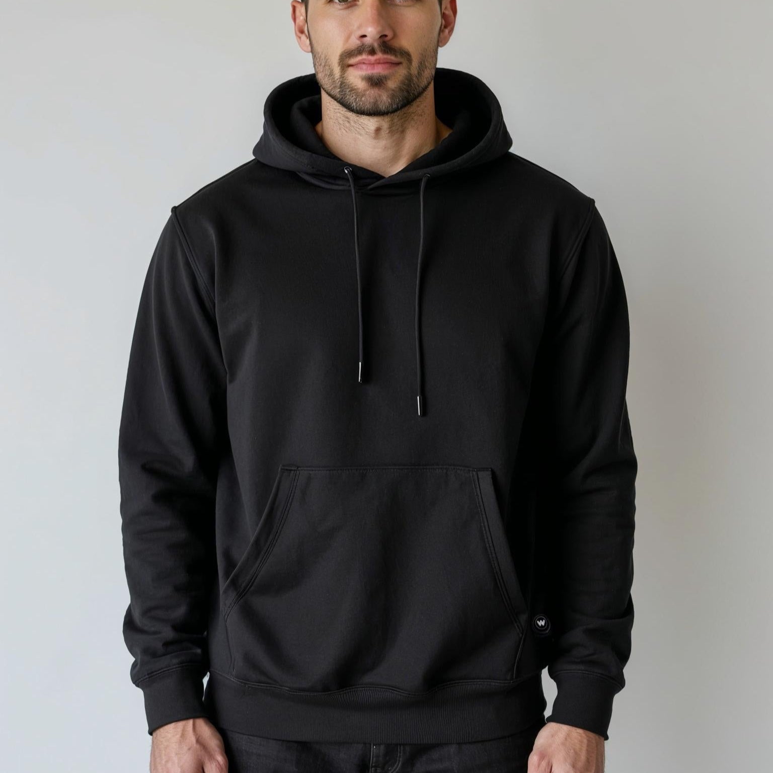 Infrarood verwarmde Hoodie Man - Zwart