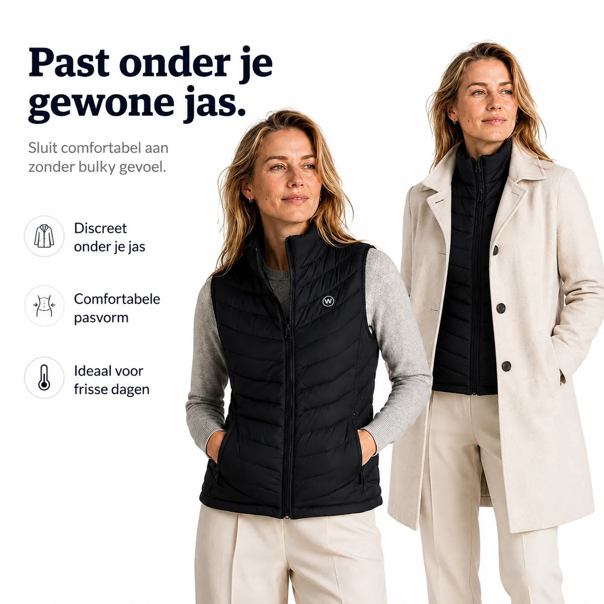 Infrarood Verwarmde Bodywarmer - Vrouwen