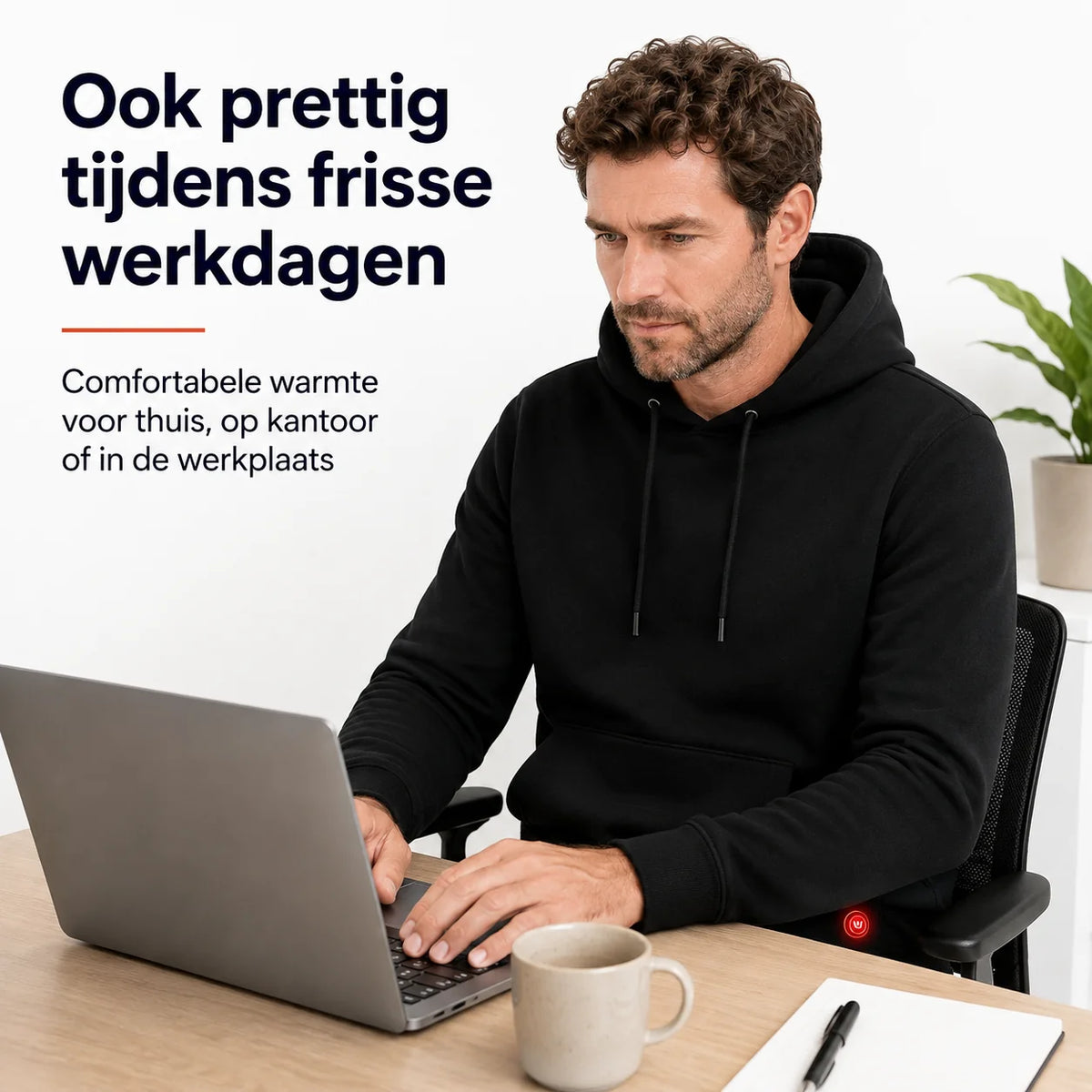 Infrarood Verwarmde Hoodie - Heren