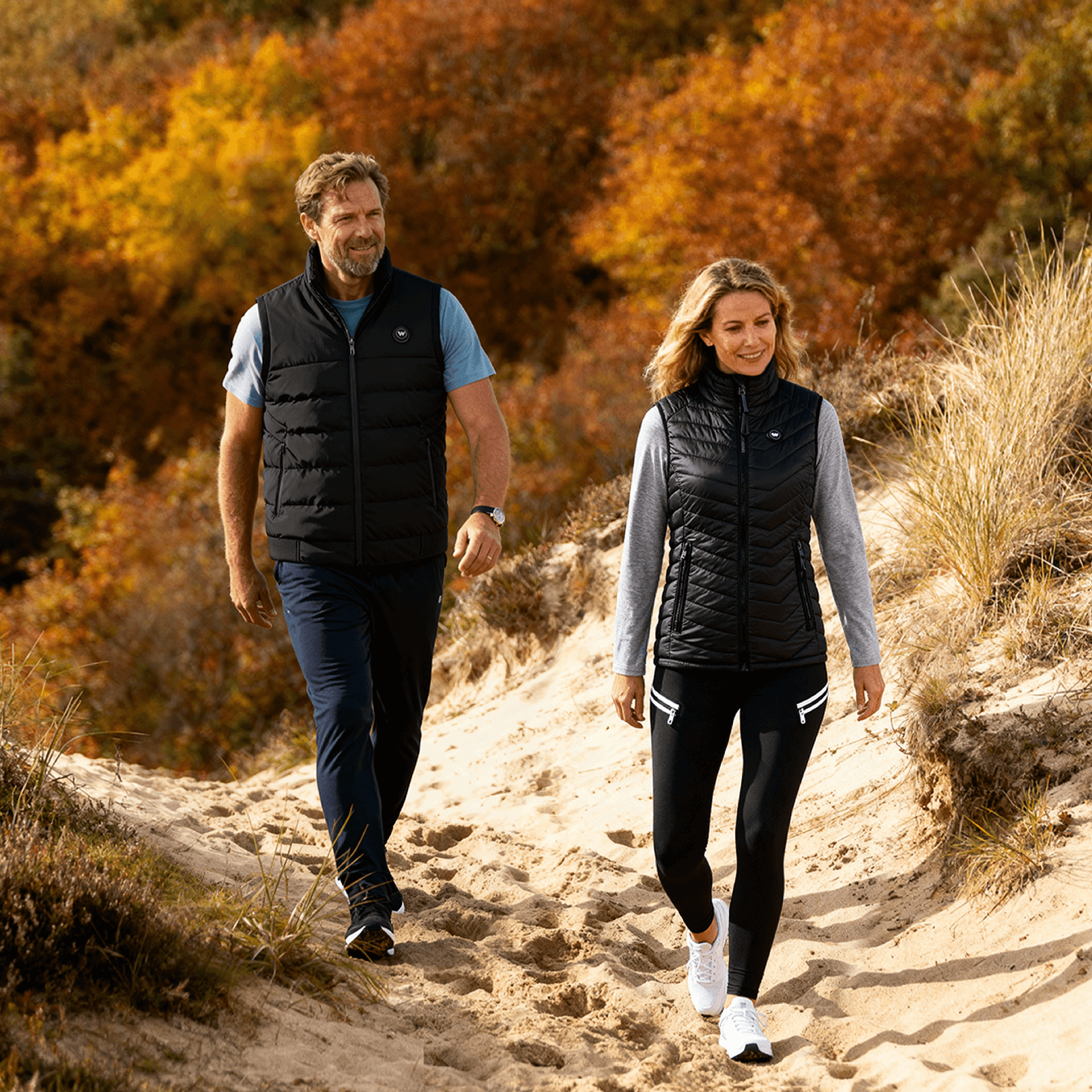 Infrarood verwarmde Bodywarmer Mannen - Zwart