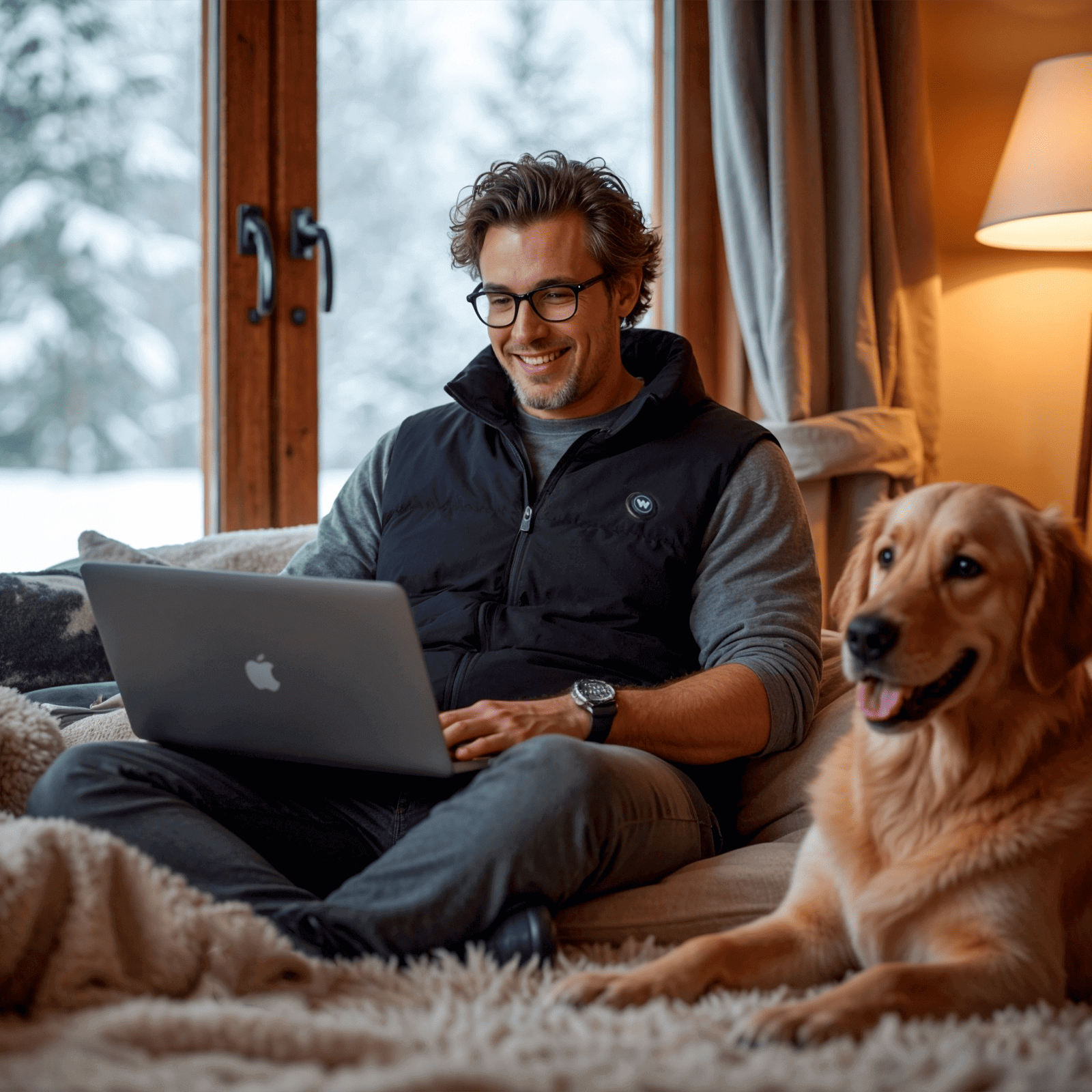 Infrarood Verwarmde Bodywarmer- Heren