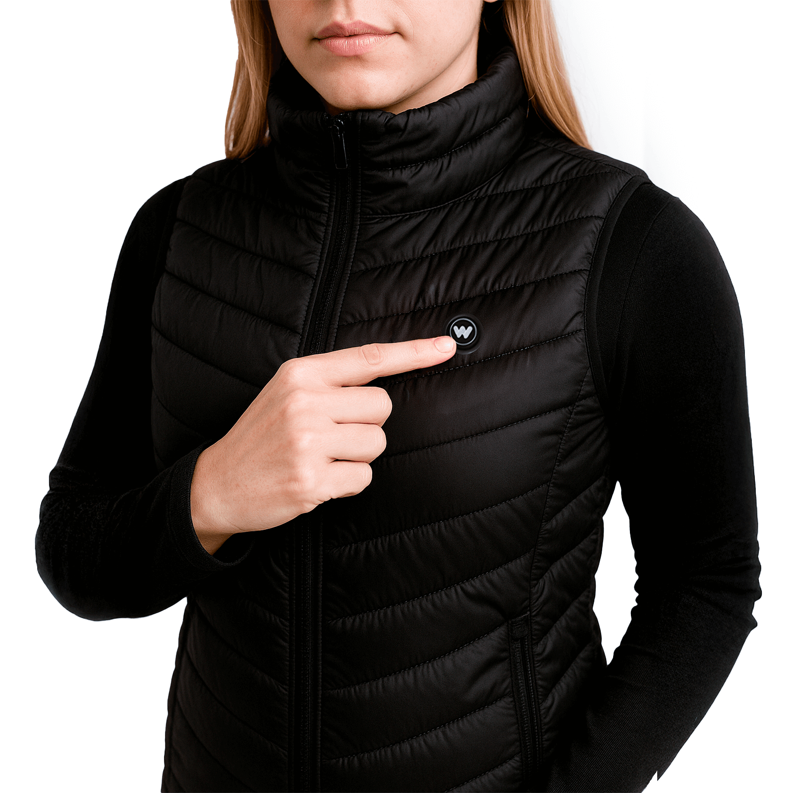 Infrarood verwarmde Bodywarmer Vrouwen - Zwart