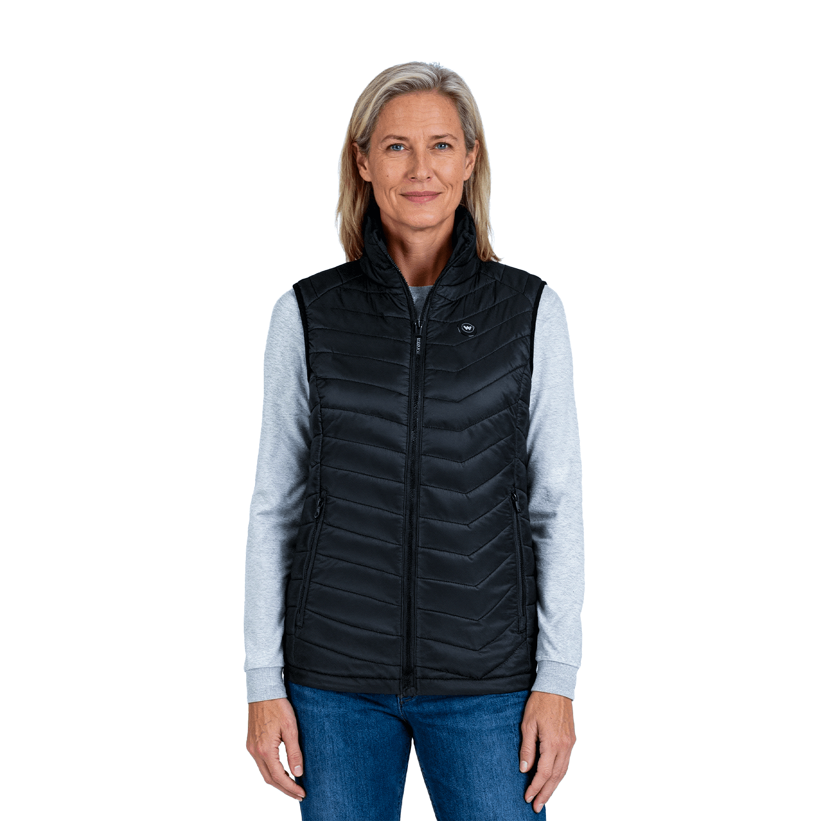 Infrarood verwarmde Bodywarmer Vrouwen - Zwart