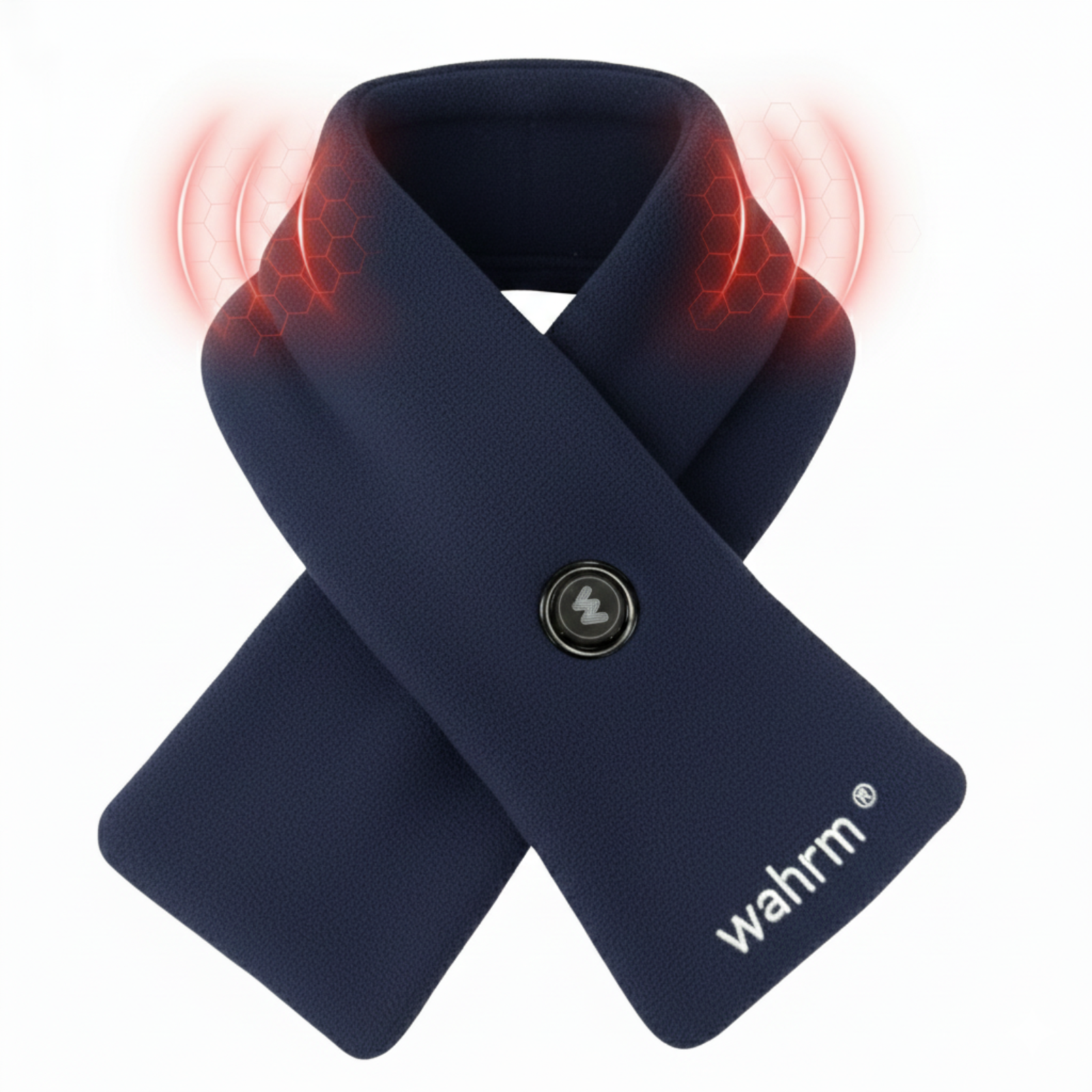 Oplaadbare verwarmende shawl - 3 standen - Navy