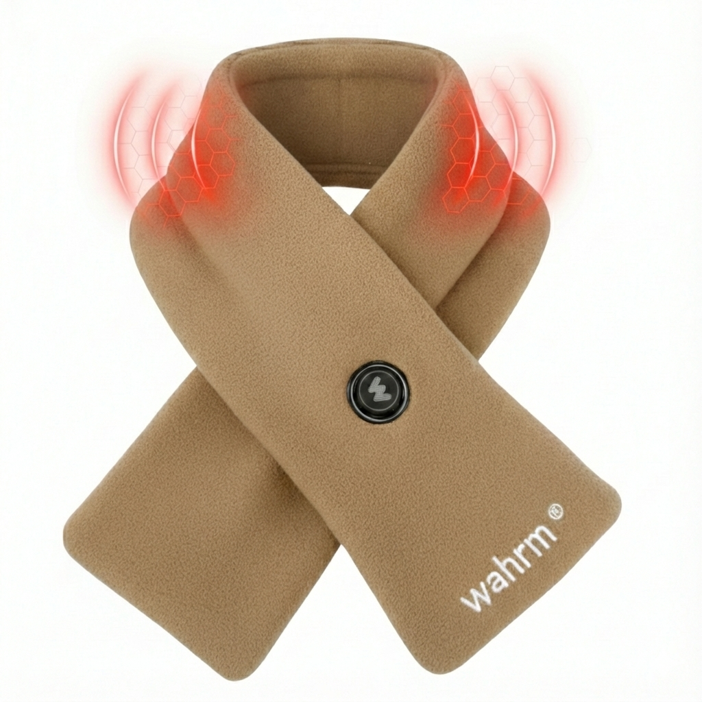 Oplaadbare verwarmende shawl - 3 standen - Beige