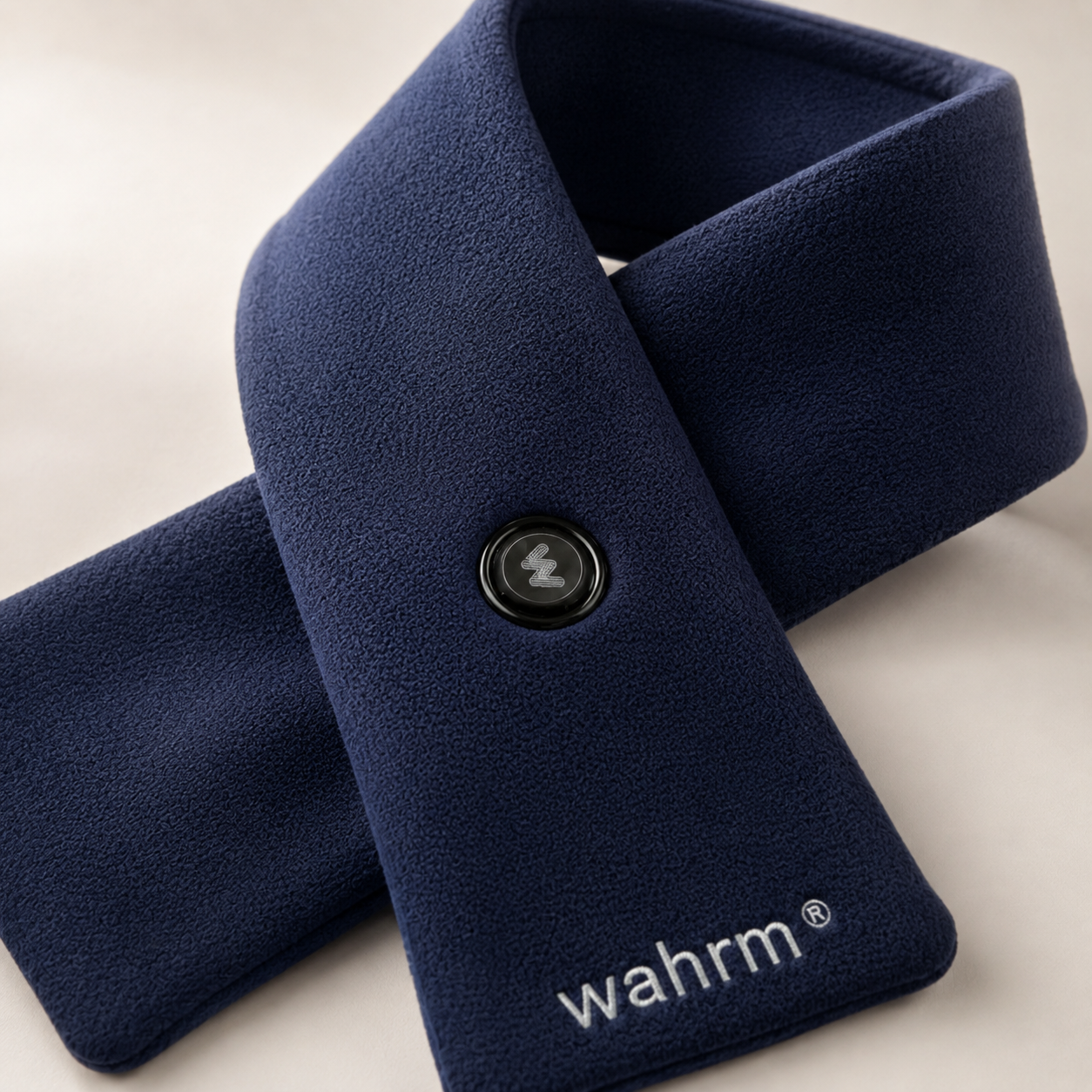 Oplaadbare verwarmende shawl - 3 standen - Navy