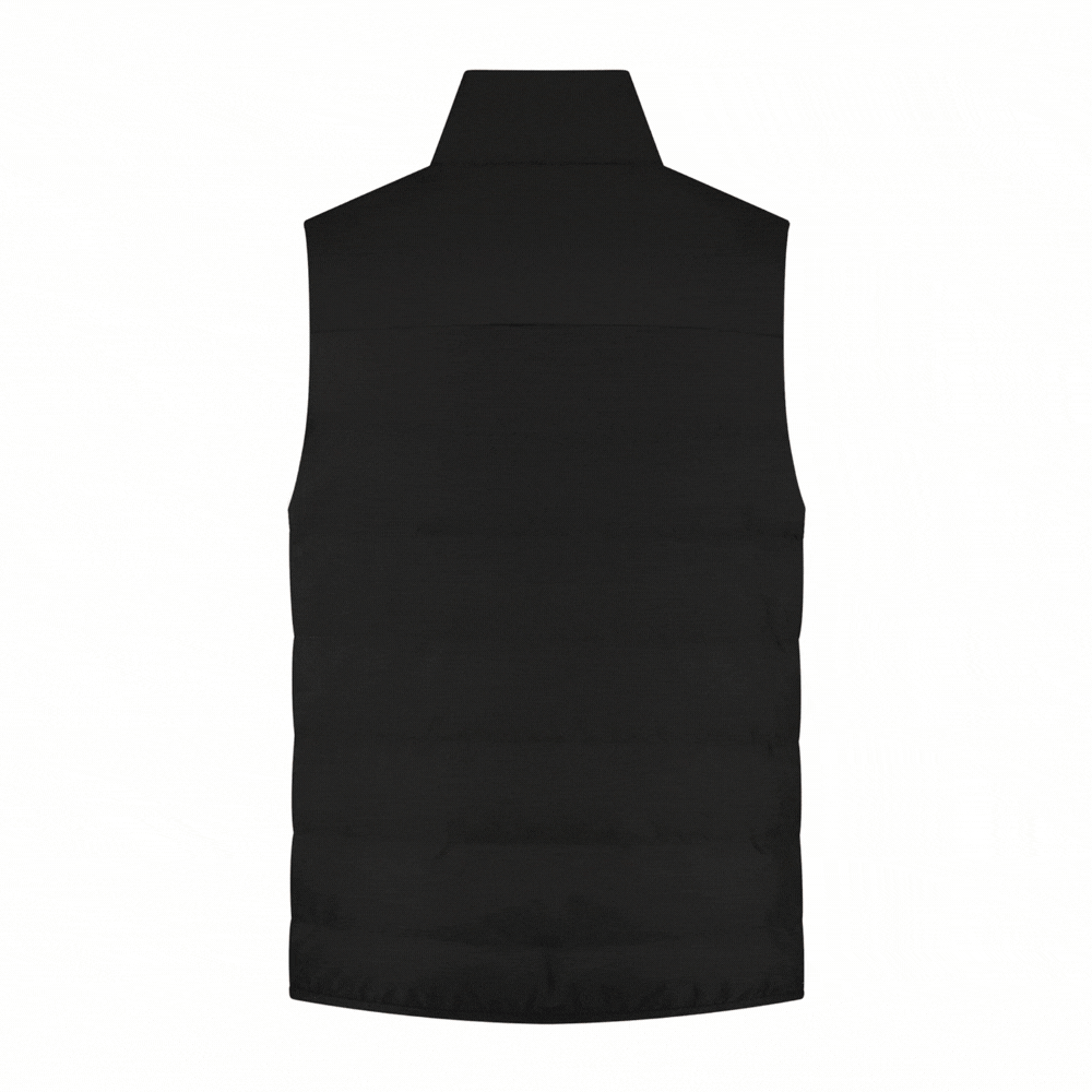 Infrarood verwarmde Bodywarmer Mannen - Zwart