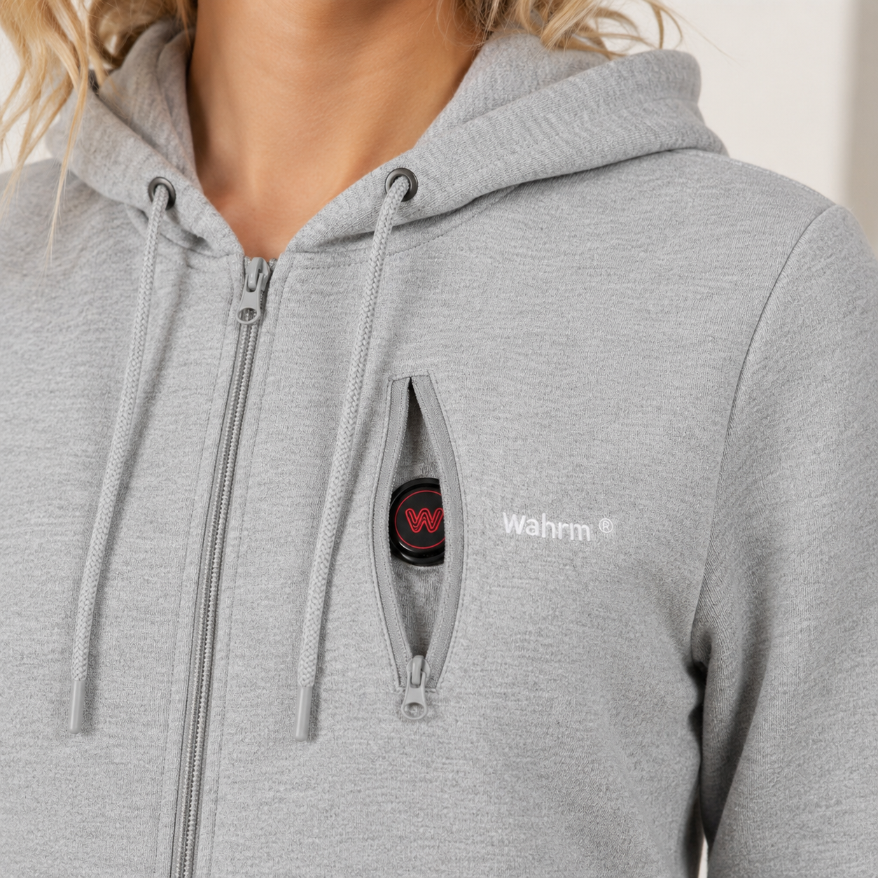 Infrarood Verwarmde Zipper Hoodie – Vrouwen