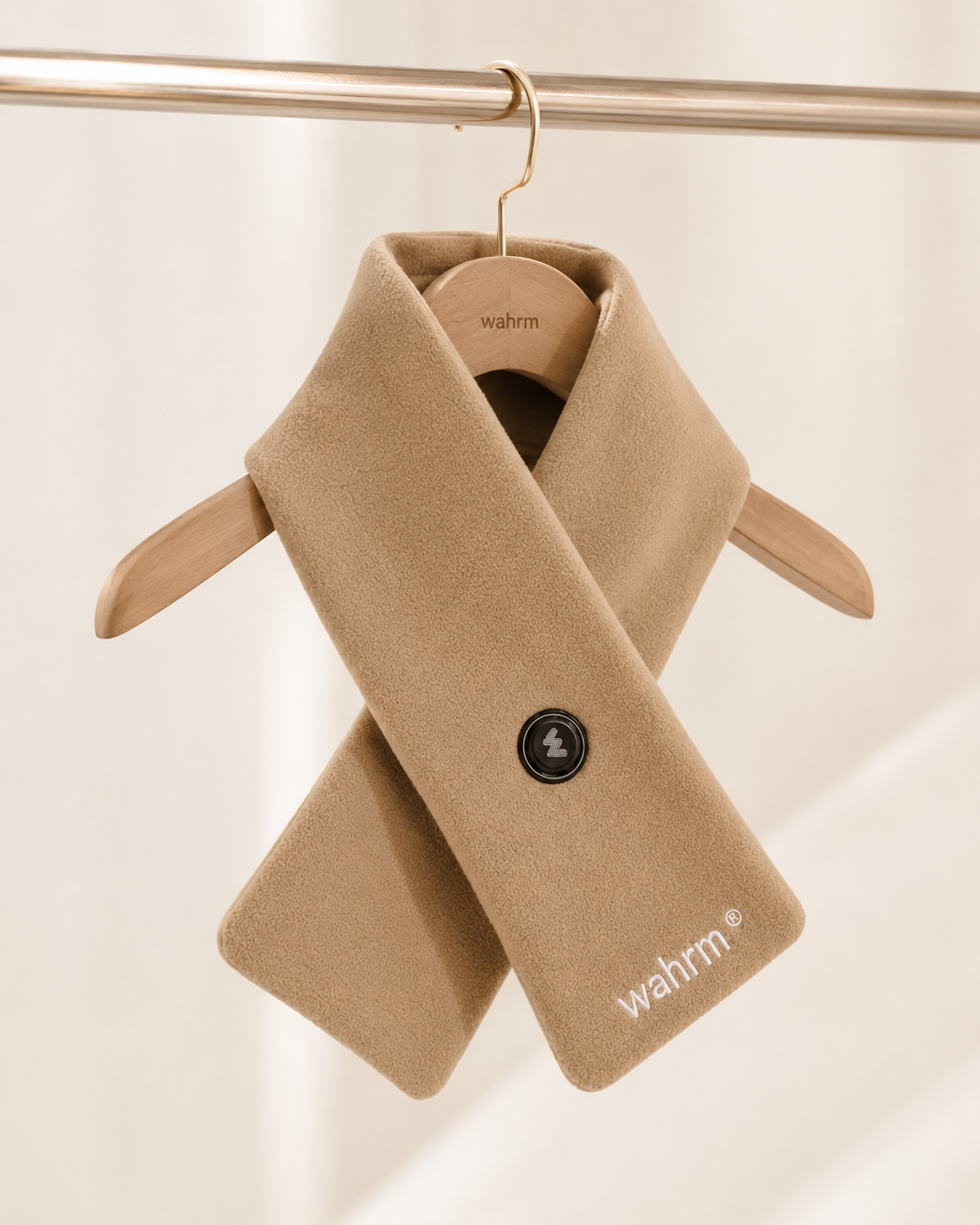 Oplaadbare verwarmende shawl - 3 standen - Beige