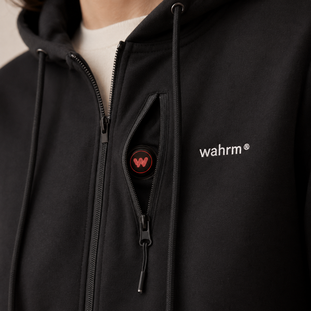 Infrarood Verwarmde Zipper Hoodie – Vrouwen