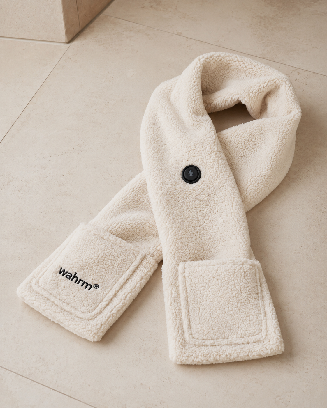Handwarmer-shawl -infrarood-verwarmend -off white