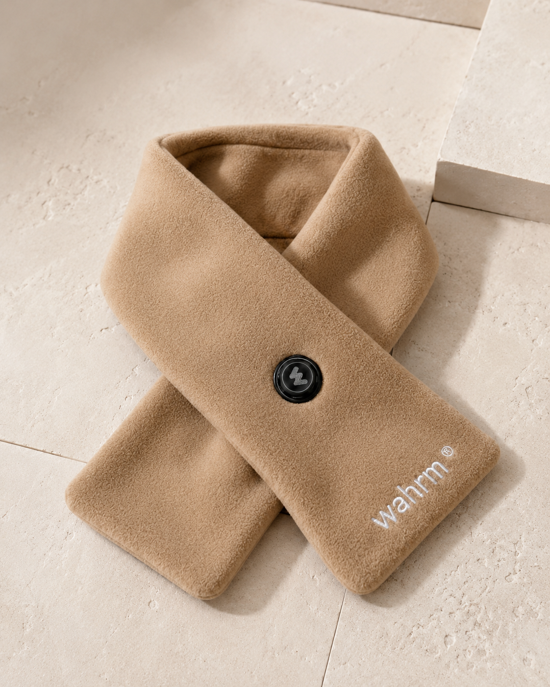 Oplaadbare verwarmende shawl - 3 standen - Beige