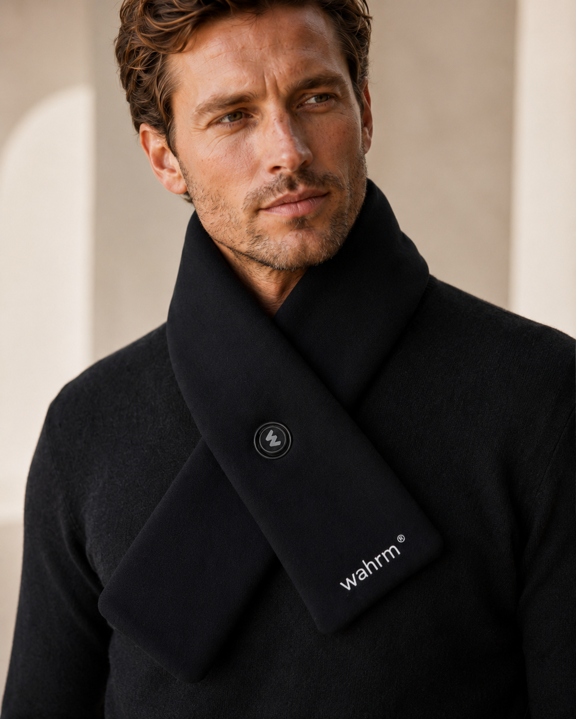 Rechargeable Heated Shawl - 3 Settings - Black
