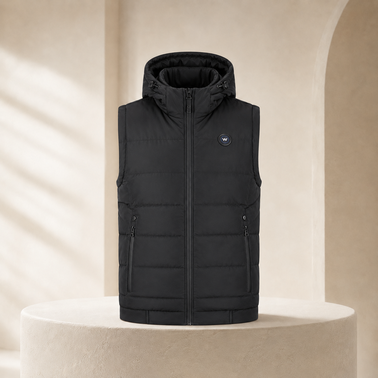 Verwarmde Bodywarmer met Capuchon - Vrouwen