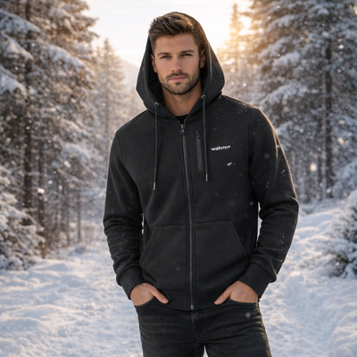 Infrarood Verwarmde Zipper Hoodie – Heren