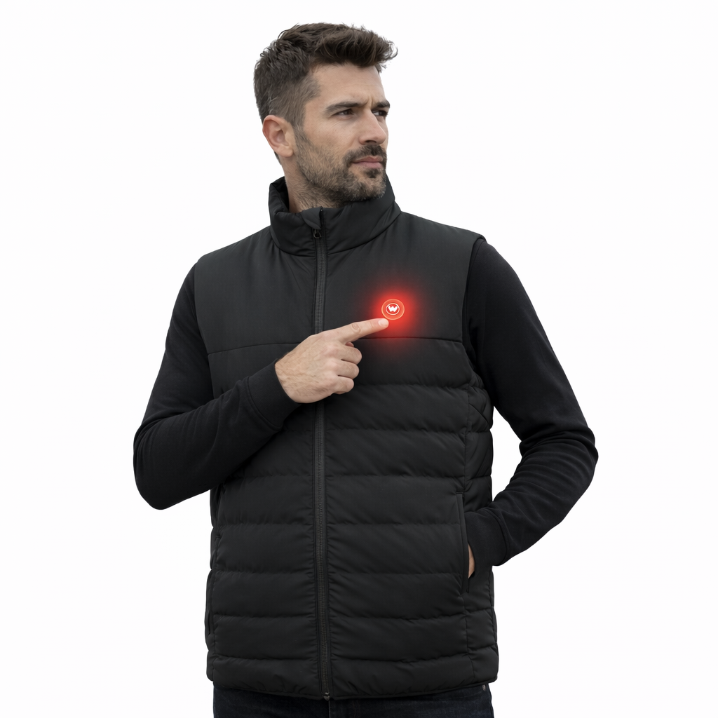 Infrarood Verwarmde Bodywarmer- Heren