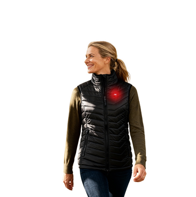 Infrarood verwarmde Bodywarmer Vrouwen - Zwart