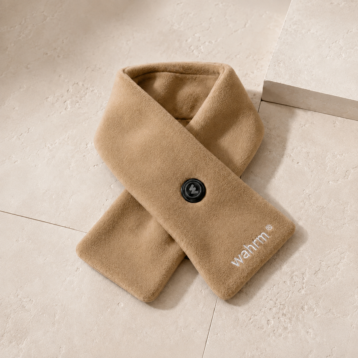 Oplaadbare verwarmende shawl - 3 standen - Beige