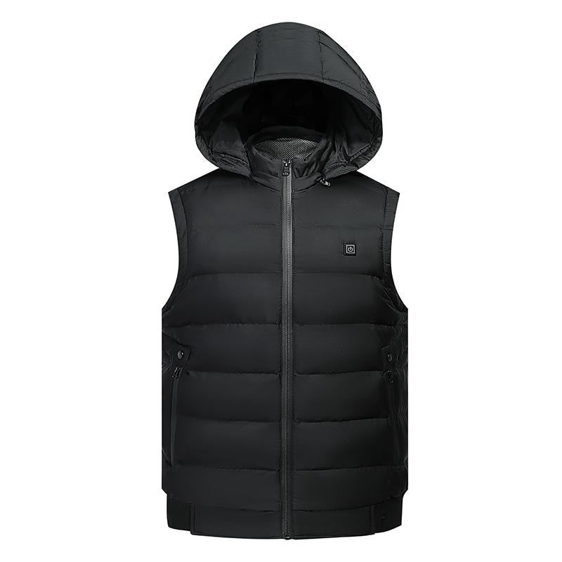 Infrarood verwarmde Bodywarmer met Capuchon Vrouwen Zwart