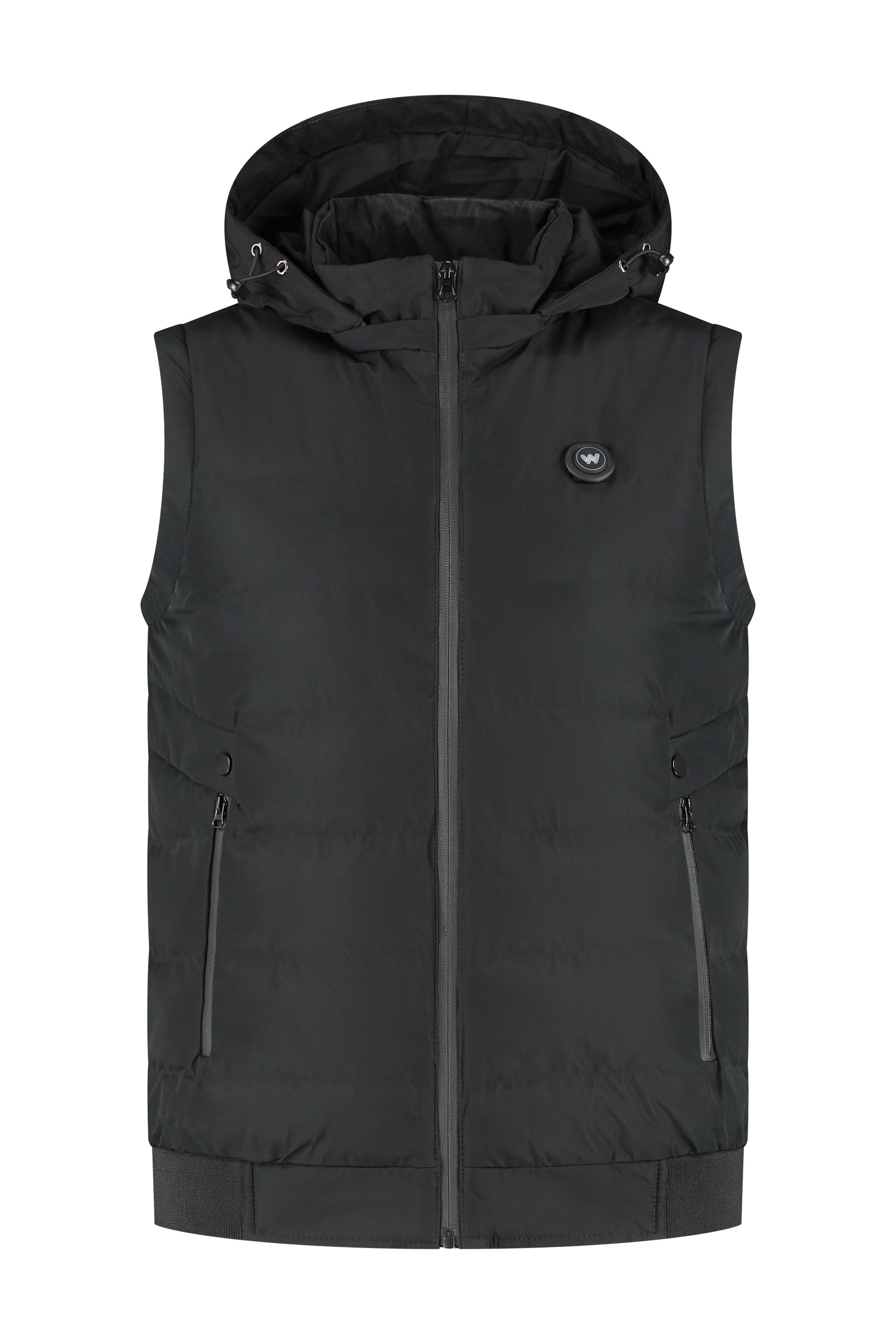 Infrarood verwarmde Bodywarmer met Capuchon Vrouwen Zwart
