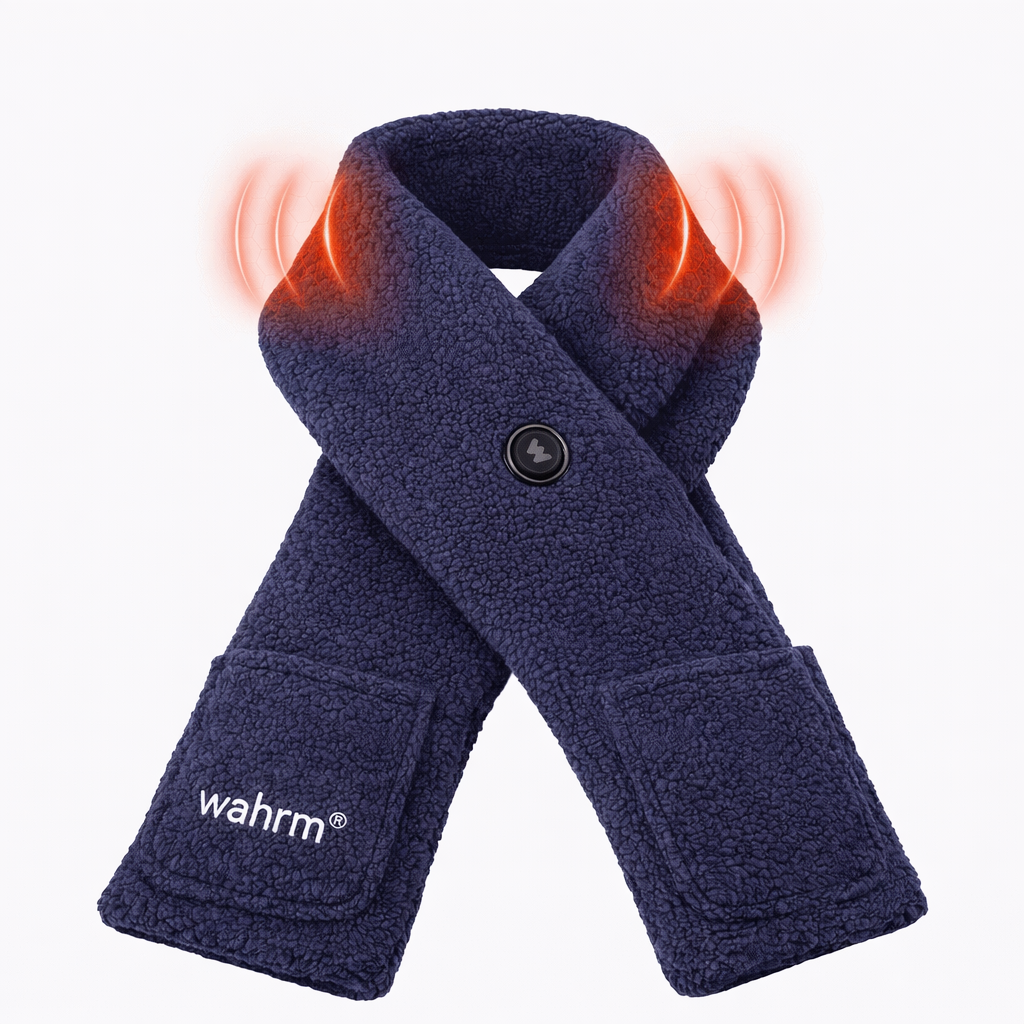 Handwarmer-shawl infrarood verwarmend  oplaadbaar-navy