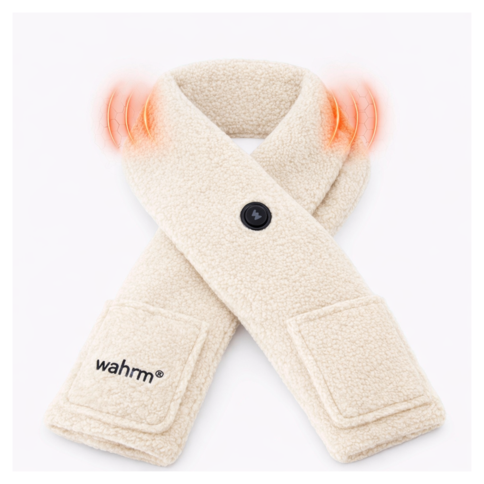 Handwarmer-shawl -infrarood-verwarmend -off white