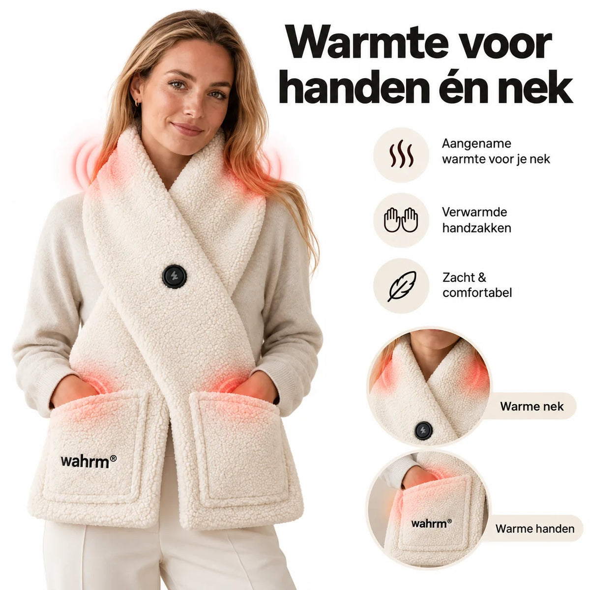 Handwarmer-shawl -infrarood-verwarmend
