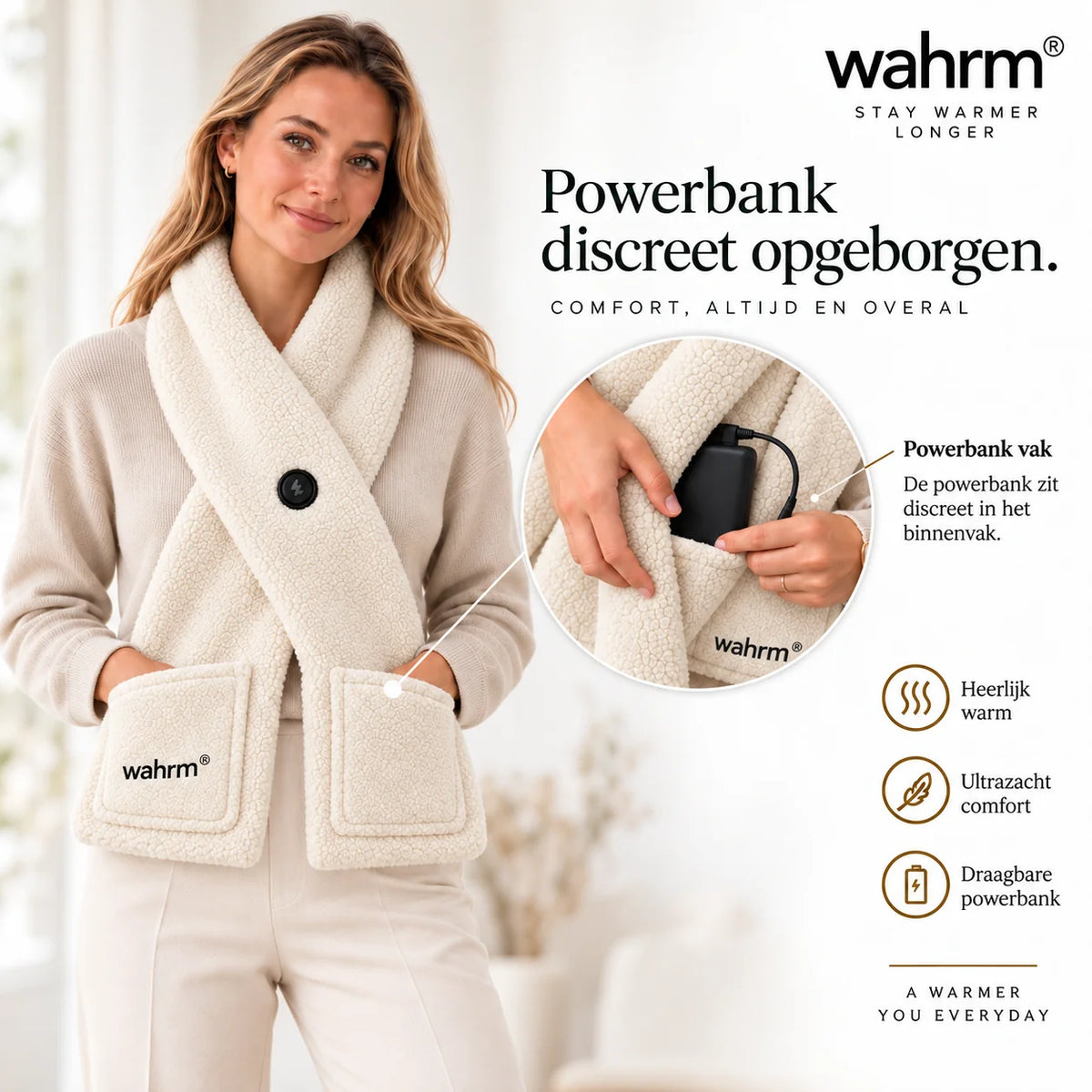 Handwarmer-shawl -infrarood-verwarmend