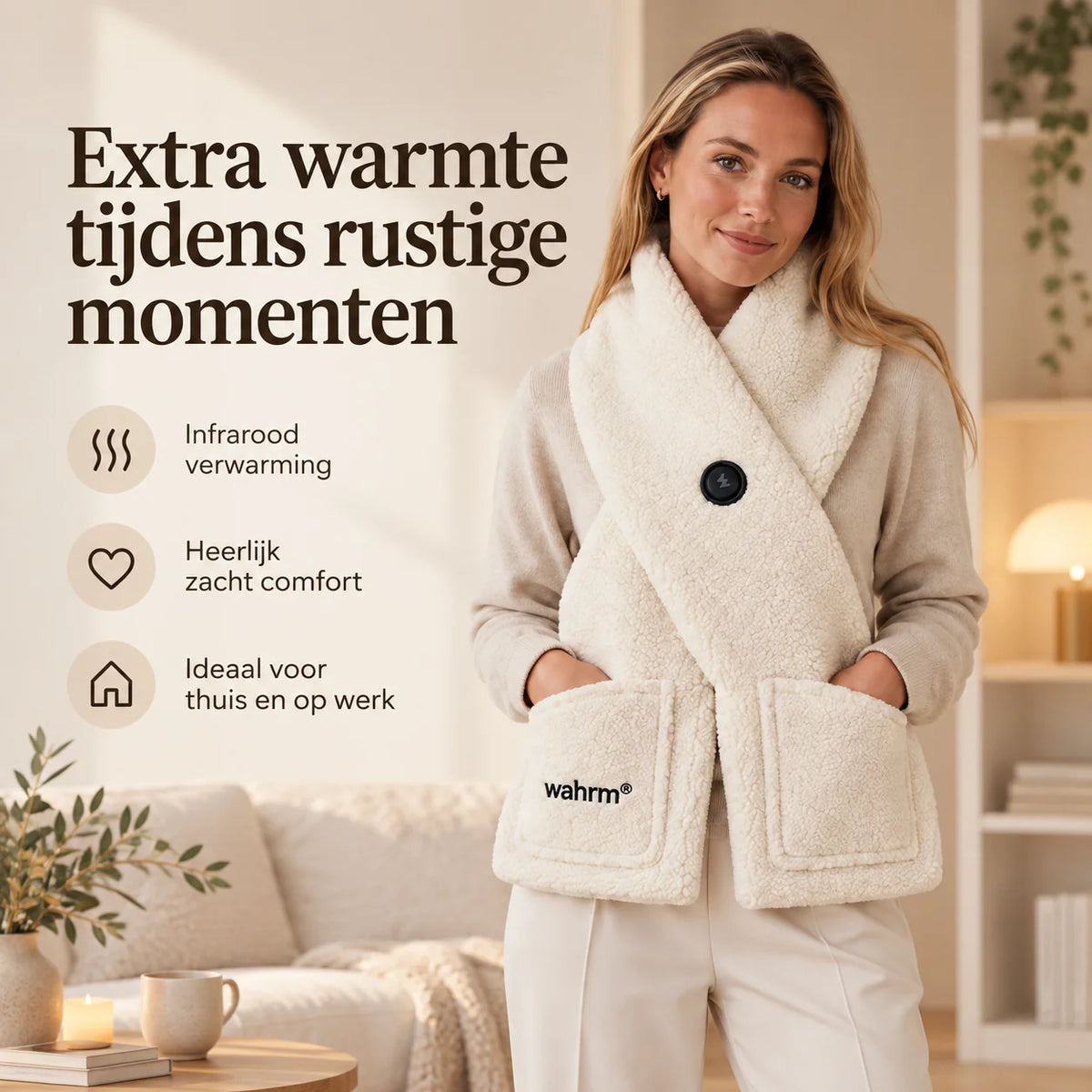 Handwarmer-shawl -infrarood-verwarmend