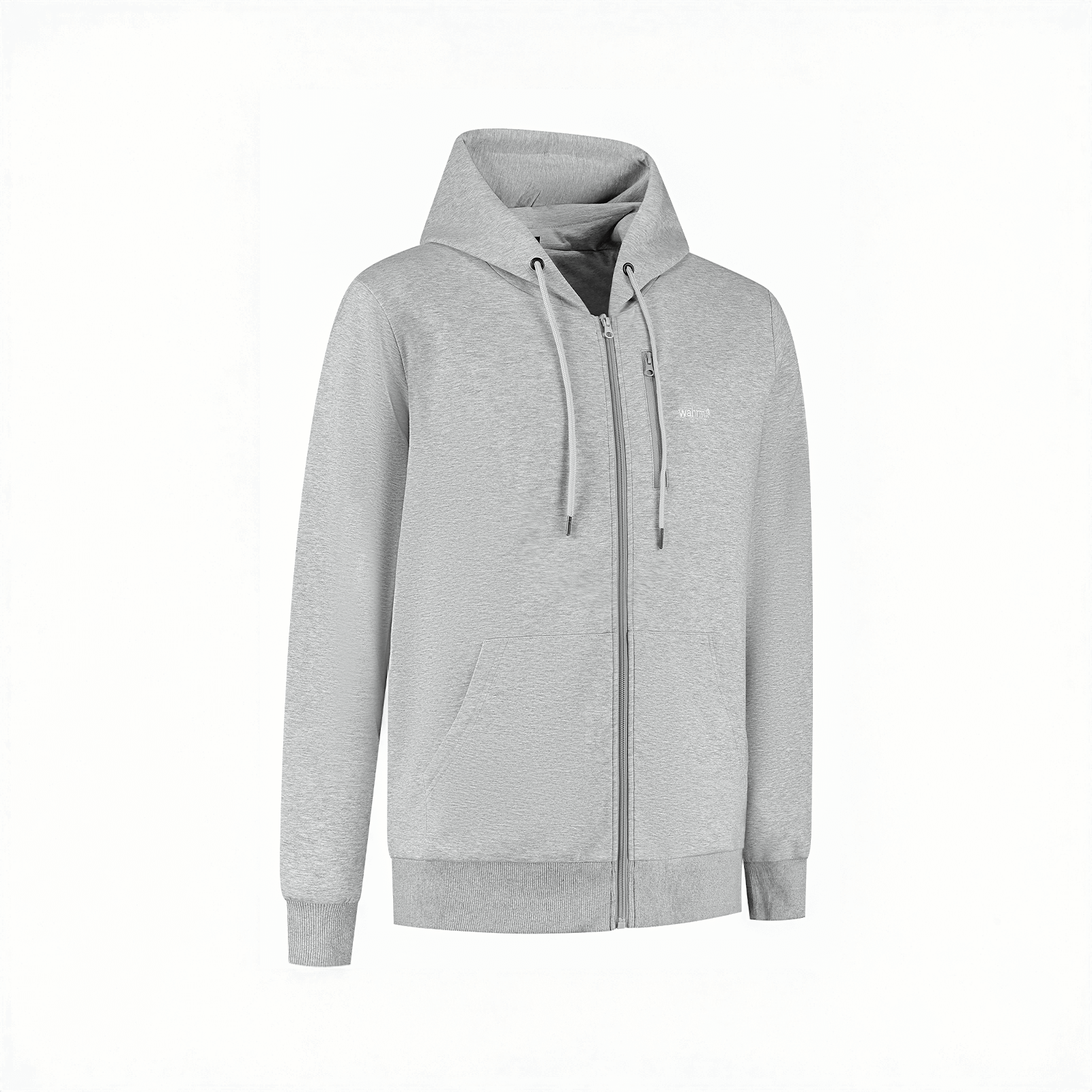 Infrarood Verwarmde Zipper Hoodie – Heren Gray