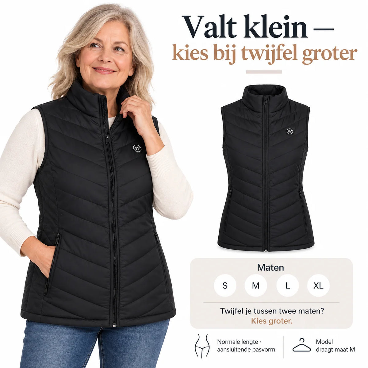 Infrarood Verwarmde Bodywarmer - Vrouwen