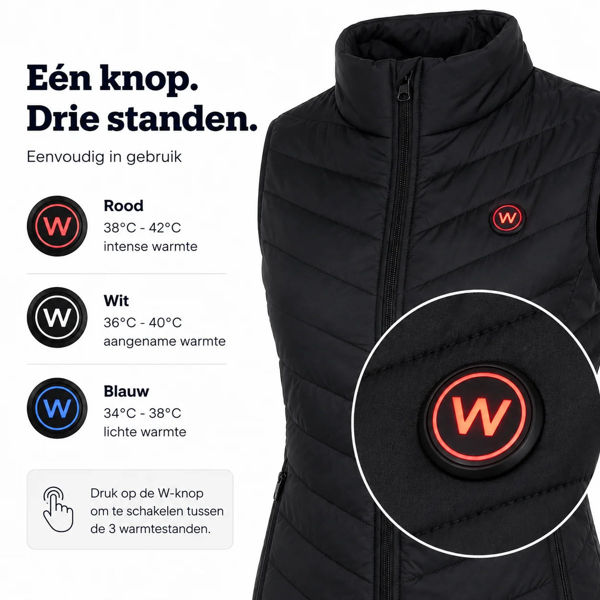 Infrarood Verwarmde Bodywarmer - Vrouwen