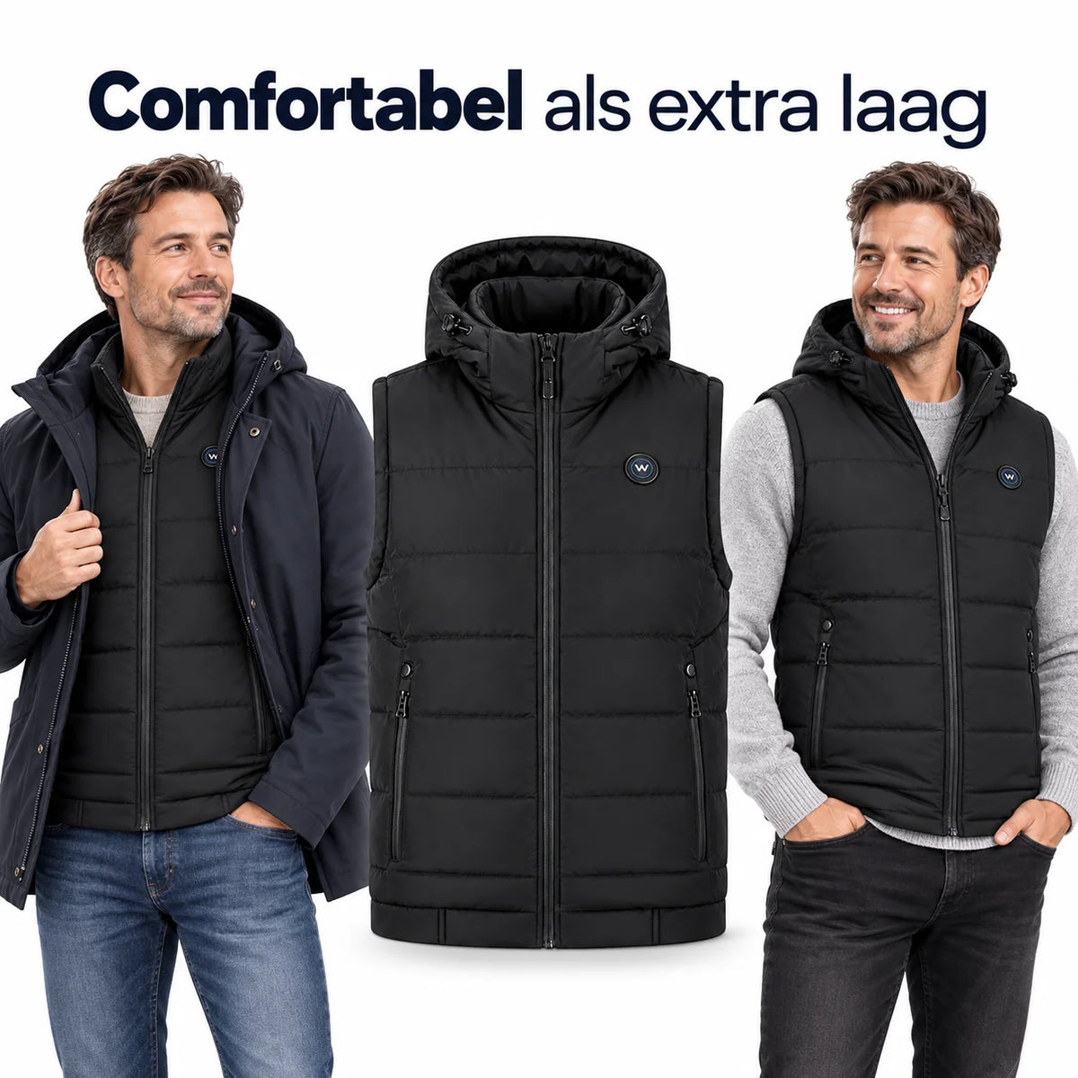 Men's Infrared Heated Hooded Bodywarmer