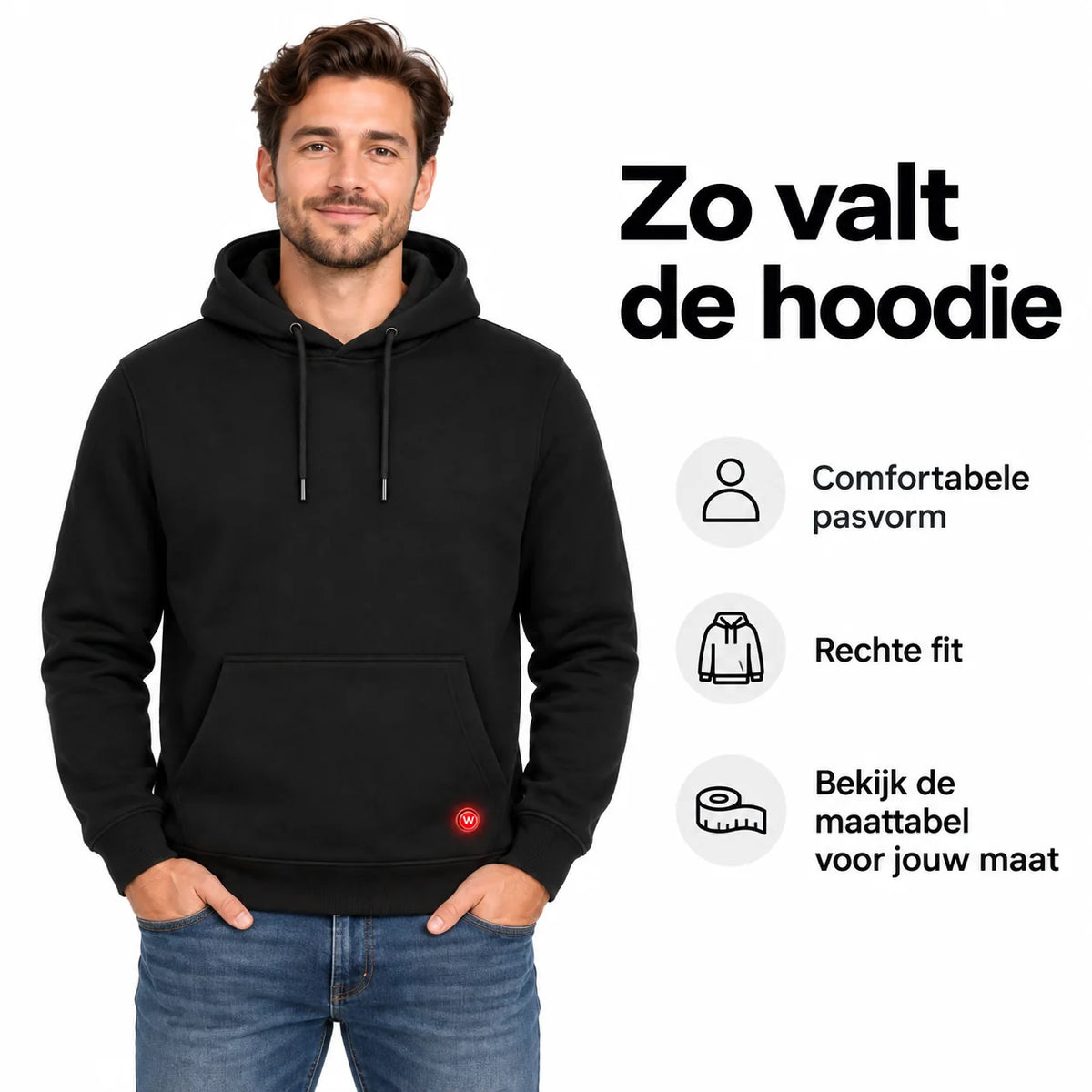 Infrarood Verwarmde Hoodie - Heren