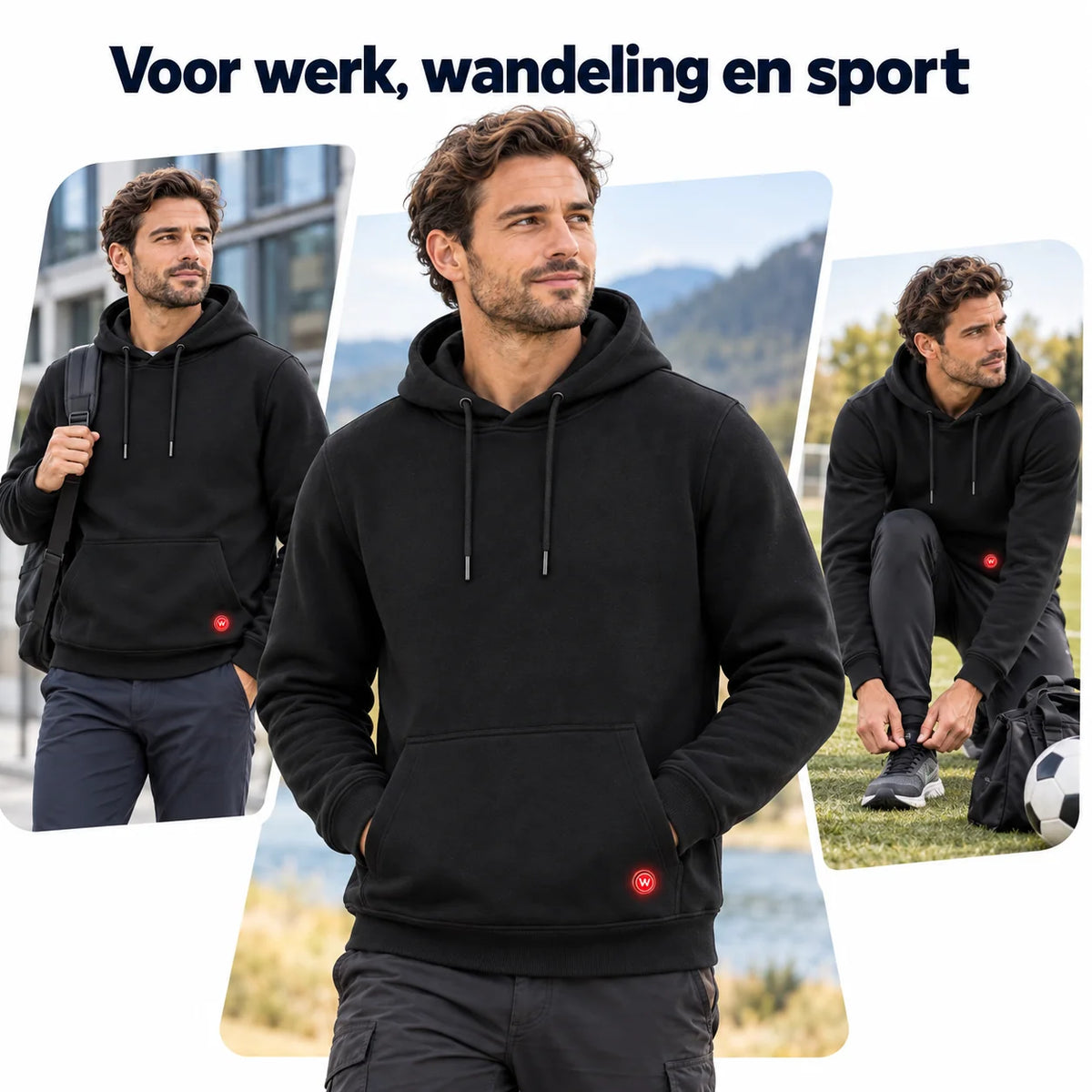 Infrarood Verwarmde Hoodie - Heren