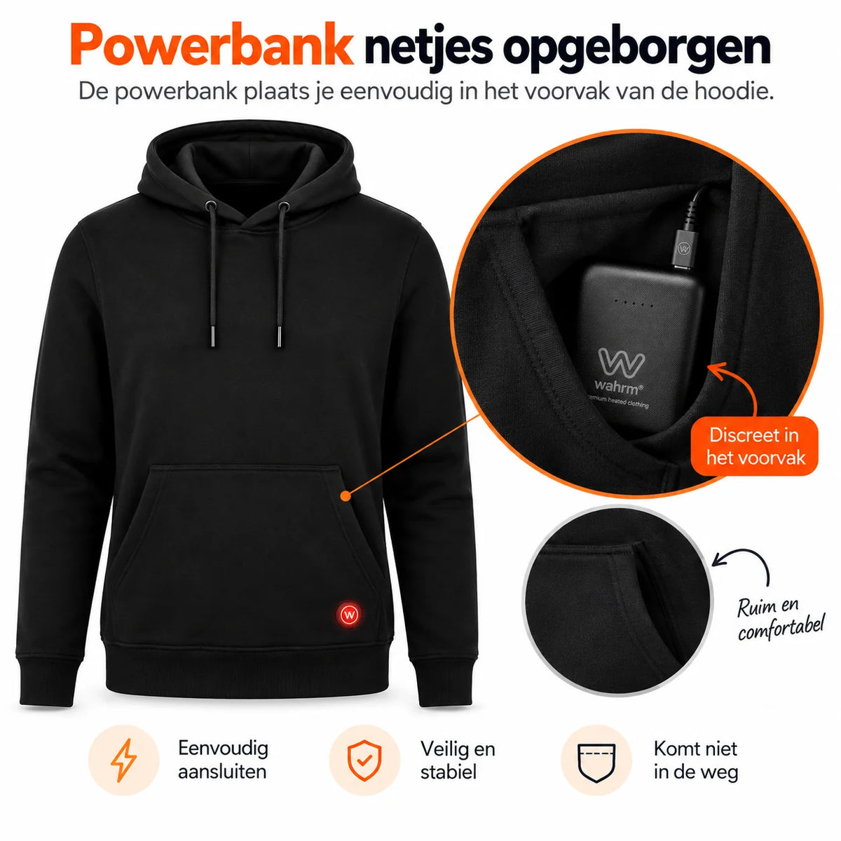 Infrarood Verwarmde Hoodie - Vrouwen