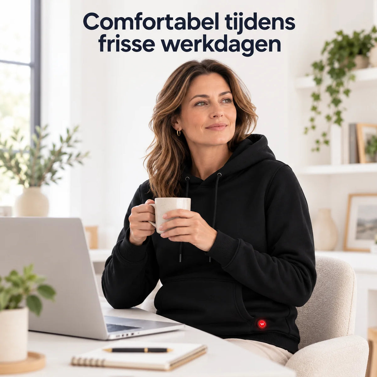 Infrarood Verwarmde Hoodie - Vrouwen