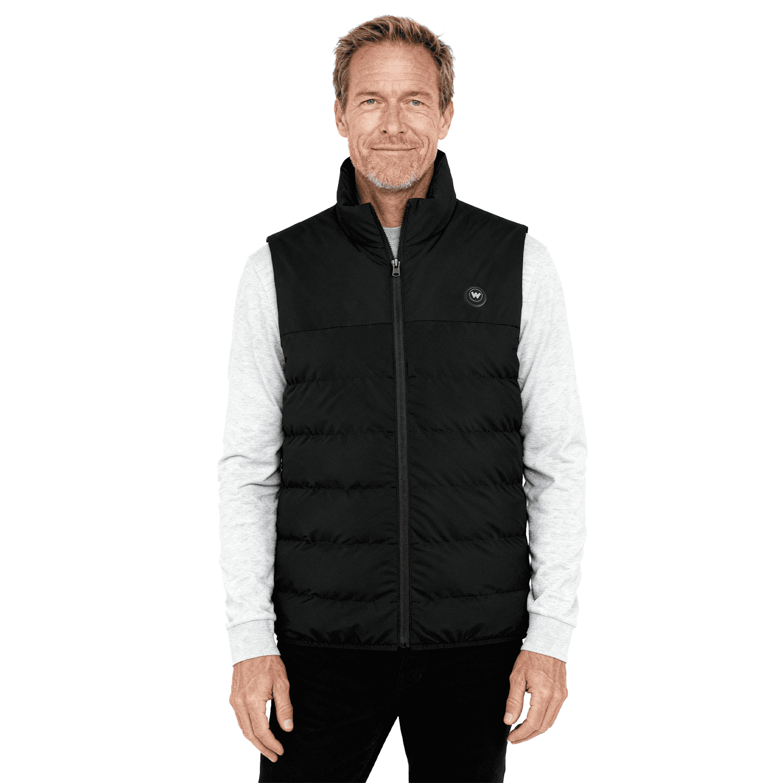 Infrarood verwarmde Bodywarmer Mannen - Zwart