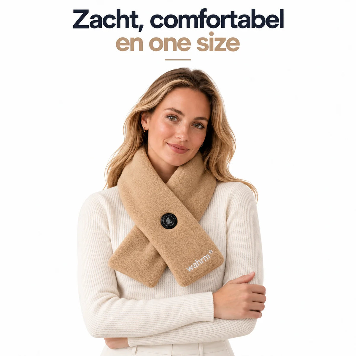 Oplaadbare verwarmende shawl - 3 standen