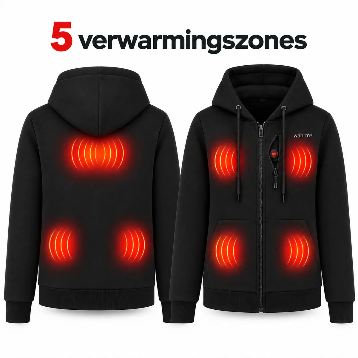 Infrared Heated Zipper Hoodie – Women