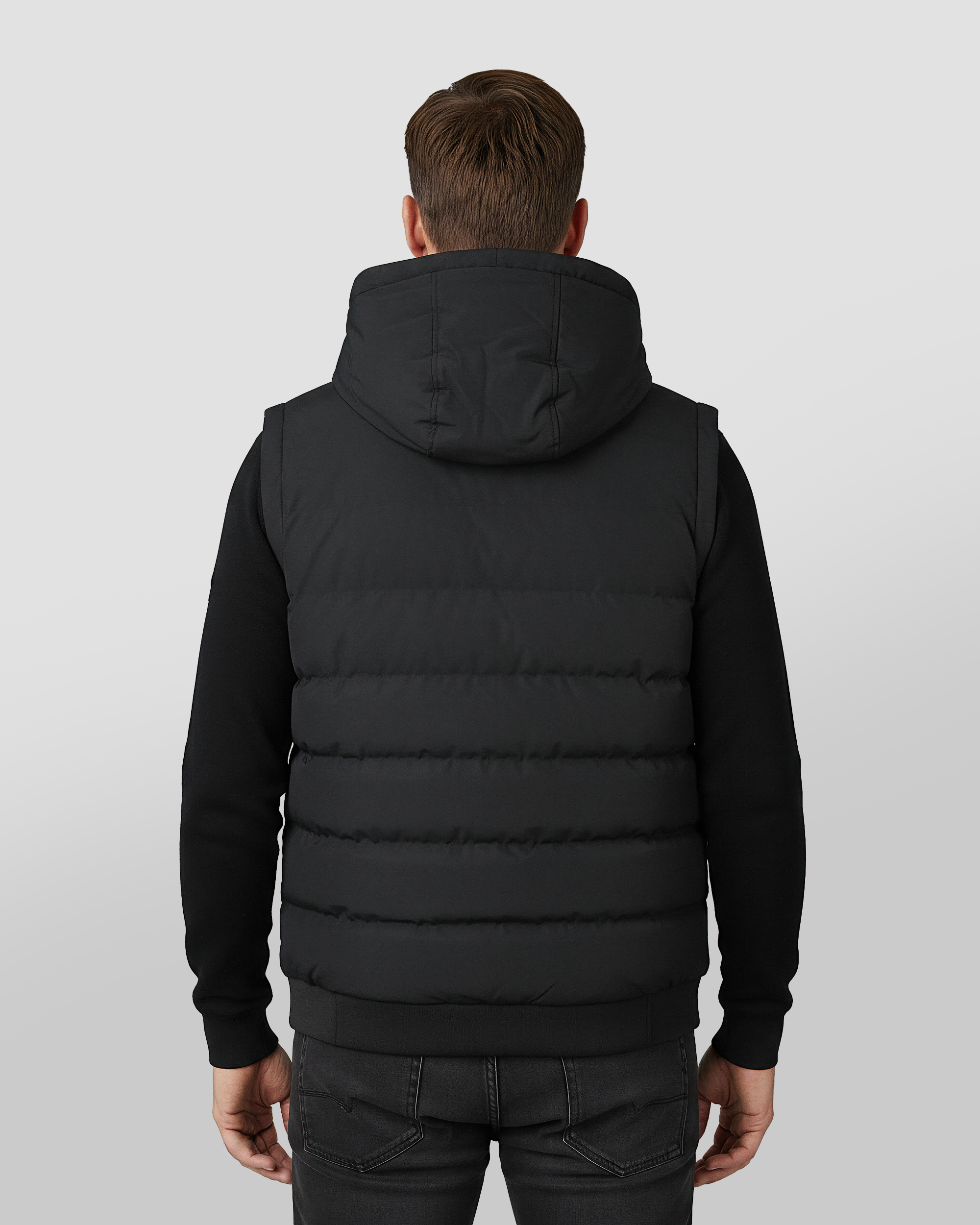 Verwarmde Bodywarmer met Capuchon