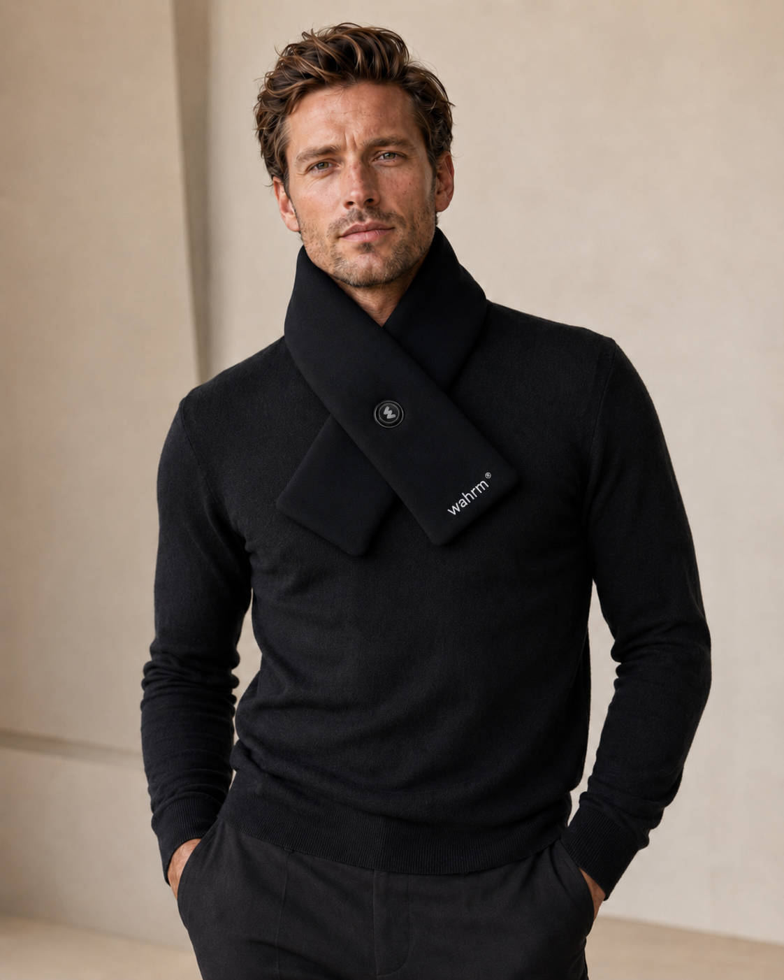 Rechargeable Heated Shawl - 3 Settings - Black