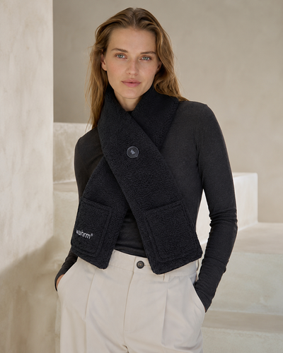 Handwarmer-shawl infrarood verwarmend  oplaadbaar-zwart