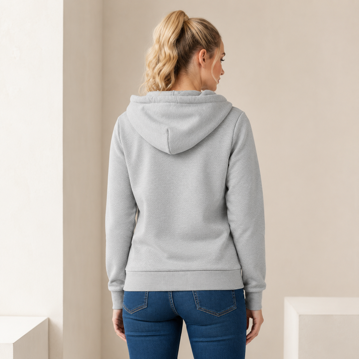 Infrarood Verwarmde Zipper Hoodie – Vrouwen