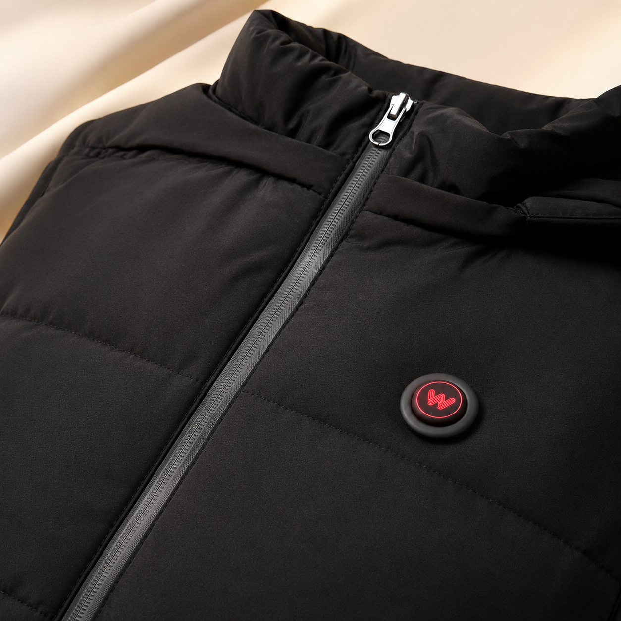 Infrarood Verwarmde Bodywarmer met Capuchon Heren